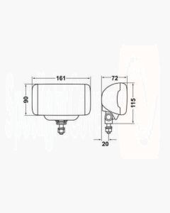 Hella Comet FF450 light Clear Cover