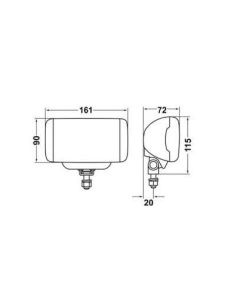 Hella Comet FF450 light Clear Cover