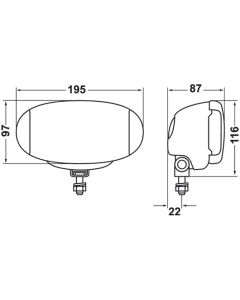 Hella Comet FF550 light Clear Cover